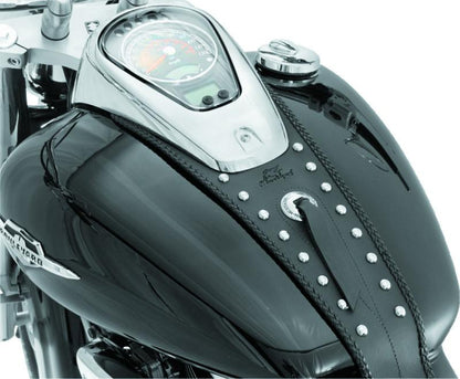 Mustang Motorcycle Mustang 05-08 Suzuki VL800 Volusia, Boulevard C50 Tank Bib w/Studs - Black