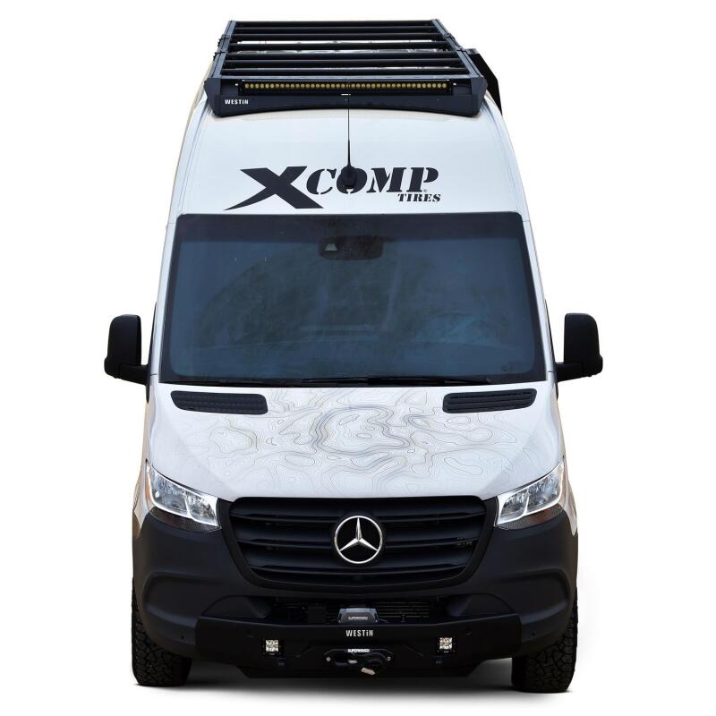 Westin 19-23 Mercedes-Benz Sprinter 144in WB/High Roof Mesa Roof Rack - Textured Black