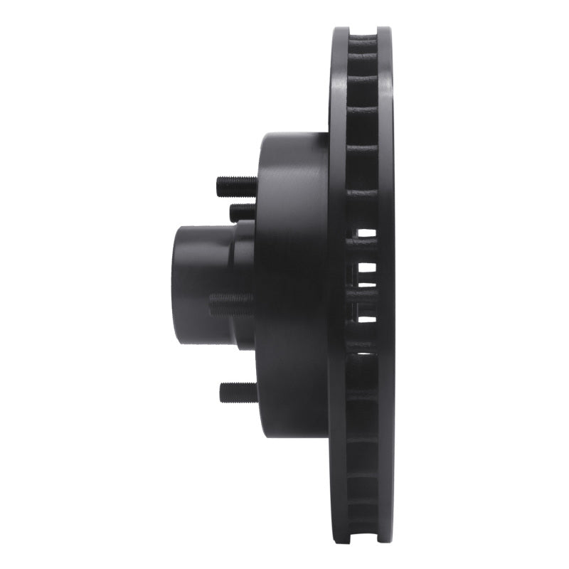 R1 Concepts R1 69-96 Buick Estate Wagon Front Right Drilled & Slotted Black Brake Rotor
