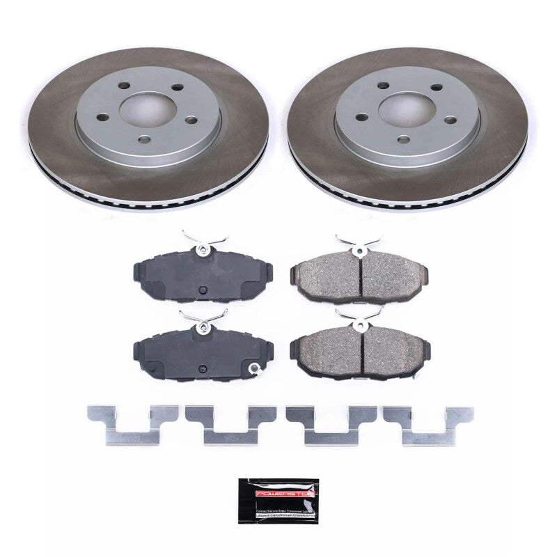 PowerStop Power Stop 11-14 Ford Mustang Rear Semi-Coated Rotor Kit