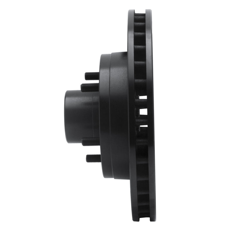 R1 Concepts R1 93-95 Chevrolet G20 Front Left Drilled & Slotted Black Brake Rotor
