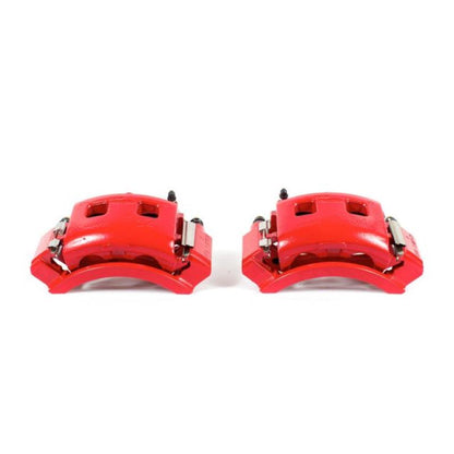 PowerStop Power Stop 98-02 Dodge Ram 1500 Van Front Red Calipers w/Brackets - Pair