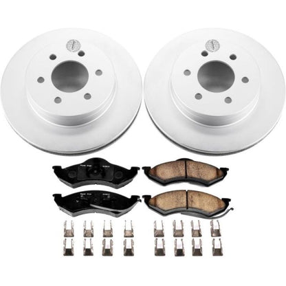 PowerStop Power Stop 1999 Dodge Dakota Front Z17 Evolution Geomet Coated Brake Kit
