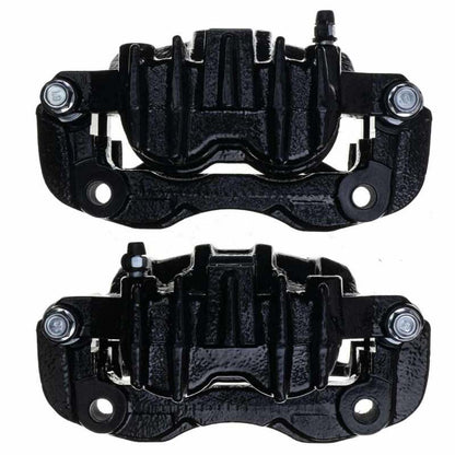 PowerStop Power Stop 00-05 Ford Excursion Rear Black Caliper - Pair w/Bracket