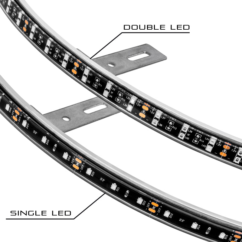ORACLE Lighting Oracle LED Illuminated Wheel Rings - Double LED - White