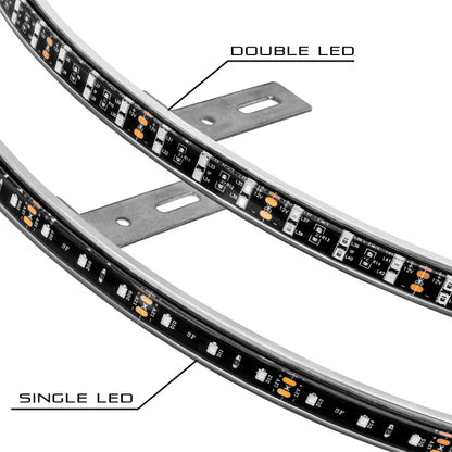 ORACLE Lighting Oracle LED Illuminated Wheel Rings - Double LED - White