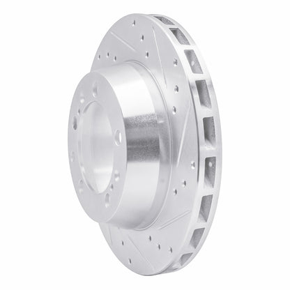 R1 Concepts R1 91-97 Porsche 911 Right Rear Drilled & Slotted Silver Brake Rotor