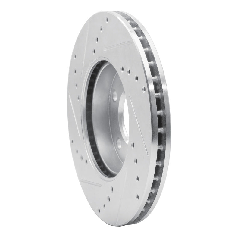 R1 Concepts R1 01-07 Ford Escape Front Right Drilled & Slotted Silver Brake Rotor
