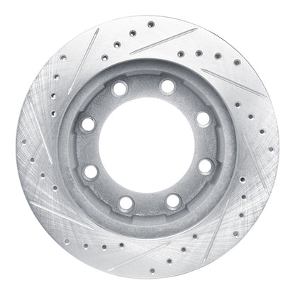 R1 Concepts R1 76-79 Ford F-250 4WD (Excl Super Duty) Front Right Drilled & Slotted Silver Brake Rotor