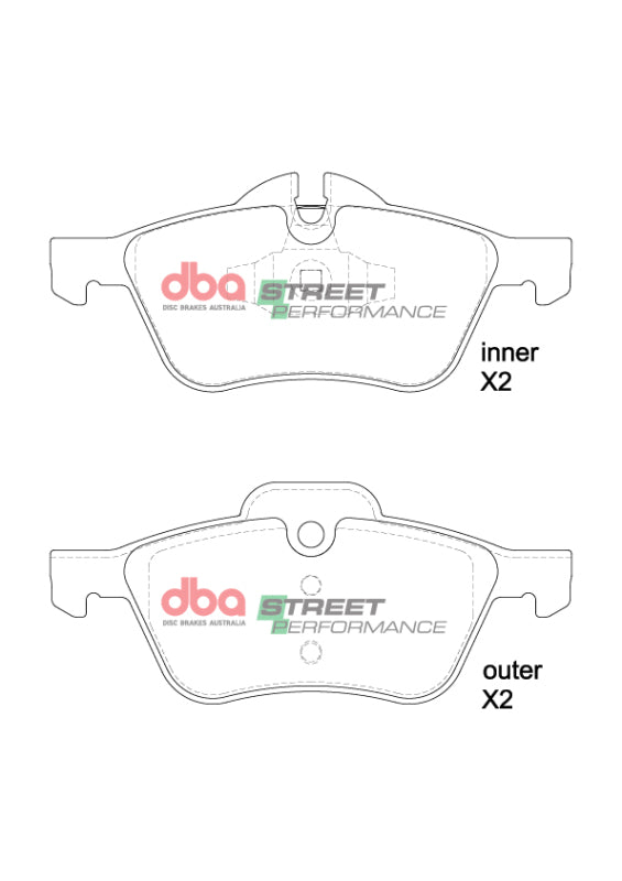 DBA 01-06 Mini Cooper (R50/R52/R53) SP Performance Front Brake Pads