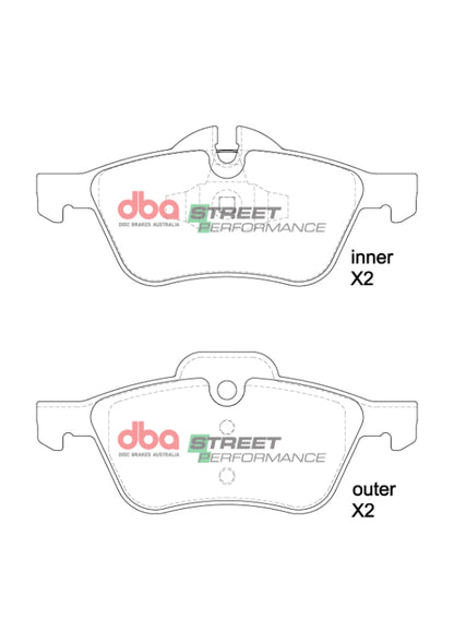 DBA 01-06 Mini Cooper (R50/R52/R53) SP Performance Front Brake Pads