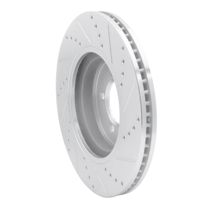 R1 Concepts R1 03-05 Lincoln AVIATOR Front Left Drilled & Slotted Silver Brake Rotor