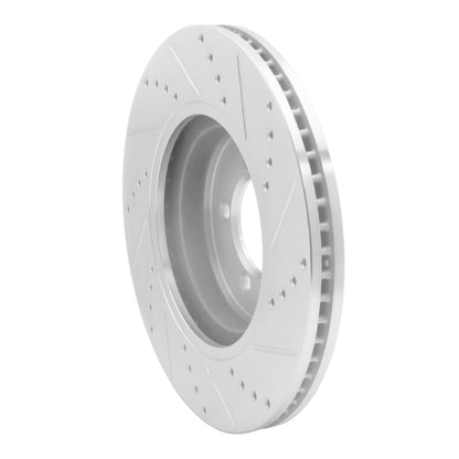 R1 Concepts R1 03-05 Lincoln AVIATOR Front Left Drilled & Slotted Silver Brake Rotor