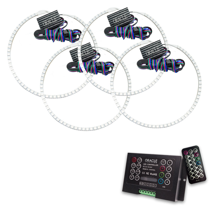 ORACLE Lighting Oracle Jeep Grand Cherokee 05-10 Halo Kit - ColorSHIFT w/ 2.0 Controller