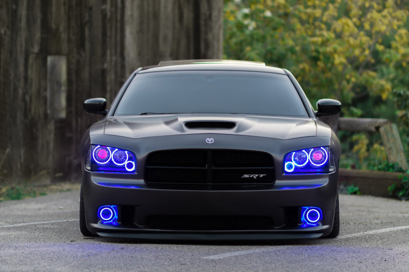 ORACLE Lighting Oracle Dodge Charger 05-10 Triple Ring Halo Kit - ColorSHIFT w/ BC1 Controller