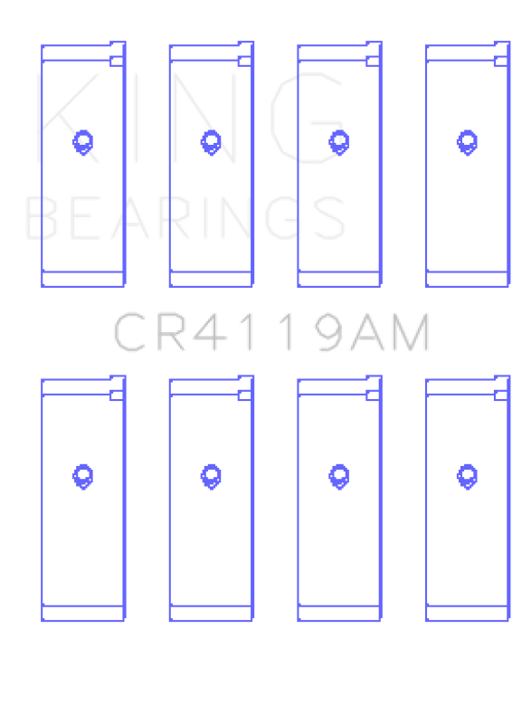 King Engine Bearings Mitsubishi 4G93 (Size STD) Performance Rod Bearing Set
