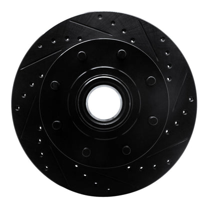 R1 Concepts R1 92-02 Chevrolet C2500 Front Right Drilled & Slotted Black Brake Rotor