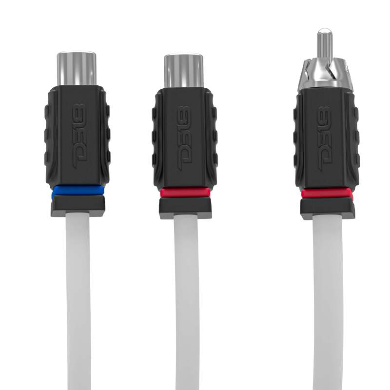 DS18 Marine Grade Tinned Copper OFC RCA Wires 2 Female to 1 Male Splitter