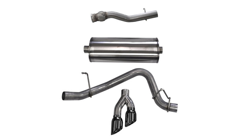 CORSA Performance Corsa 2015-2020 GMC Yukon Denali XL 6.2L V8 3in Cat-Back Single Side Exit Twin 4in Black Tips