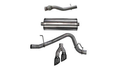 CORSA Performance Corsa 2015-2020 GMC Yukon Denali XL 6.2L V8 3in Cat-Back Single Side Exit Twin 4in Black Tips