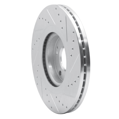R1 Concepts R1 15-21 Kia SEDONA Front Left Drilled & Slotted Silver Brake Rotor