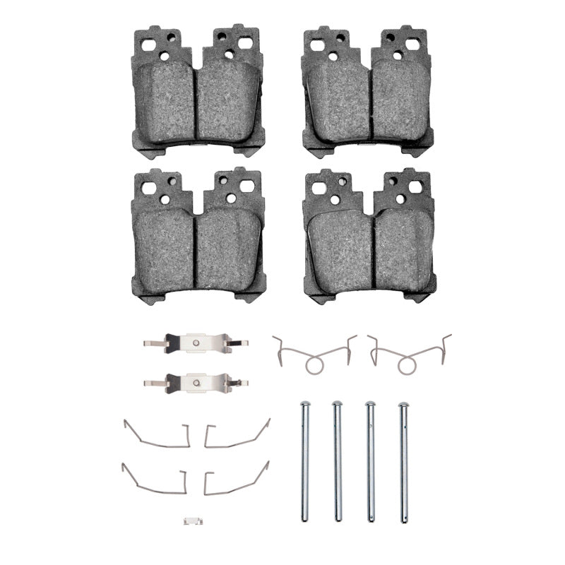 R1 Concepts R1 07-25 Lexus LS600h Rear Ceramic Brake Pads & Hardware Kit