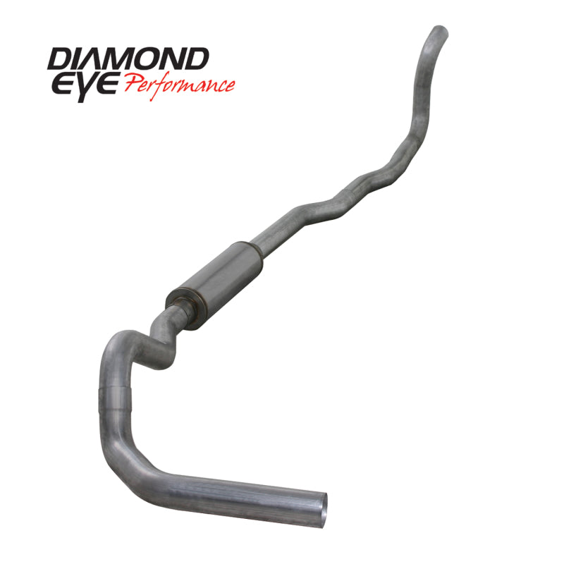 Diamond Eye Performance Diamond Eye KIT 4in Turbo Back SGL AL: 4-WHEEL DRIVE ONLY 89-93 DODGE CUMMINS 5.9L