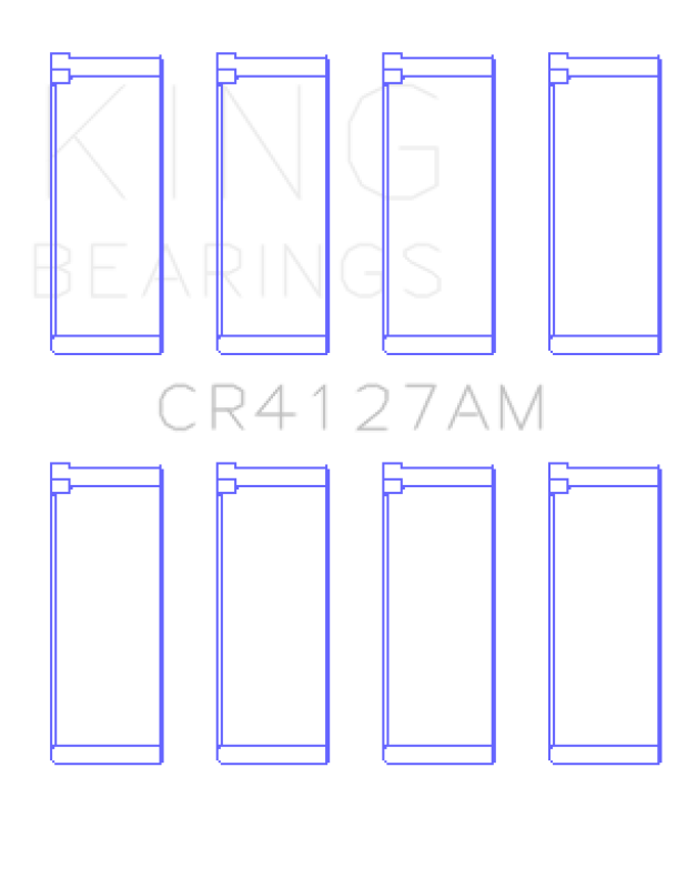 King Engine Bearings Peugeot Xu9 (Size +0.50mm) Connecting Rod Bearing Set