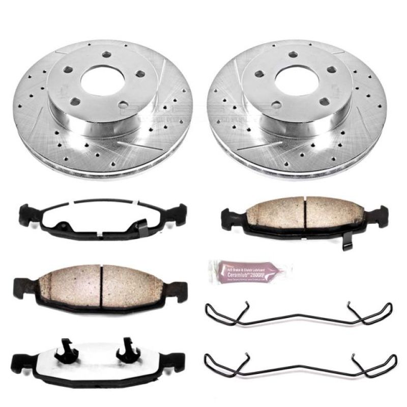 PowerStop Power Stop 99-02 Jeep Grand Cherokee Front Z36 Truck & Tow Brake Kit