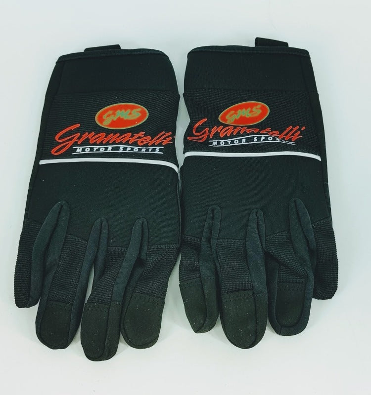 Granatelli Motor Sports Granatelli Large Mechanics Work Gloves - Black w/Touch Screen Finger Tips & Granatelli Logo