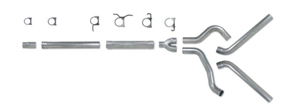 Diamond Eye Performance Diamond Eye KIT 4in Catback MFLR RPLCMENT PIPE DUAL AL: 94-97 FORD 7.3L F250/F350 PWRSTROKE