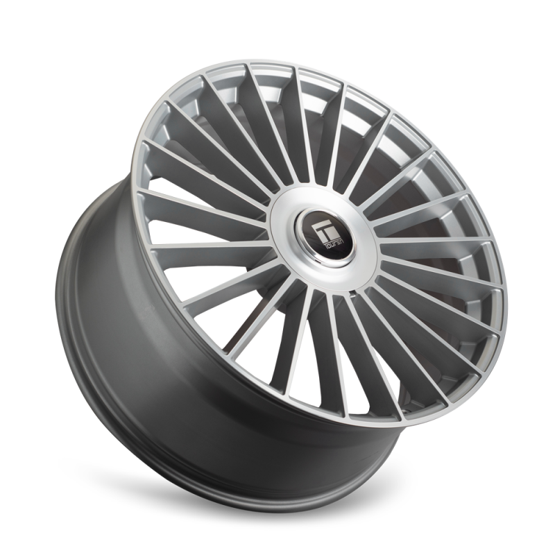 Touren 3610 TR10 24x10 / 5x112/120 BP / 35mm Offset / 74.1mm Hub Satin Silver Machined Wheel