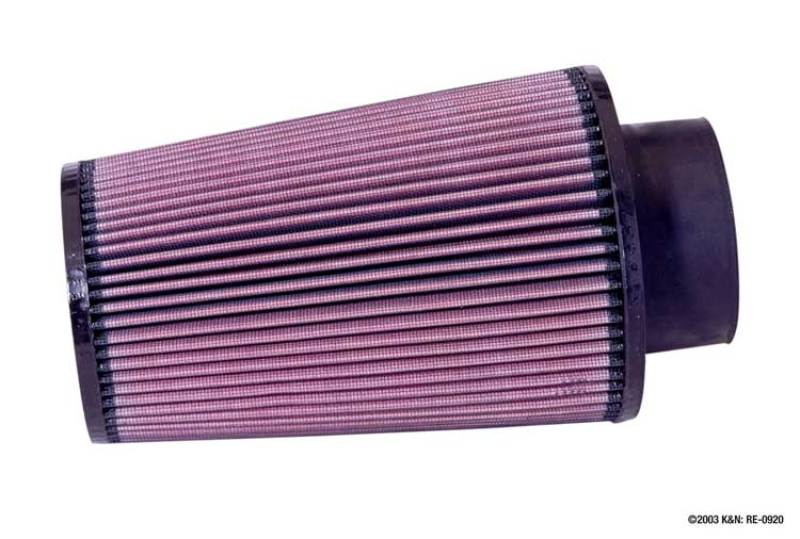 K&N Engineering K&N Universal Rubber Filter 3 1/2inch ID FLG / 6inch Base / 4-5/8inch Top / 9inch Height