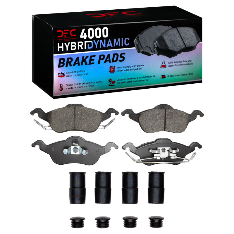DFC 00-04 Ford Focus Front 4000 HybriDynamic Brake Pads and Hardware Kit