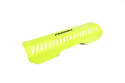 Perrin Performance PERRIN 22-26 Subaru WRX Pulley Cover - Neon Yellow (SHORT - For Use w/PERRIN AOS)