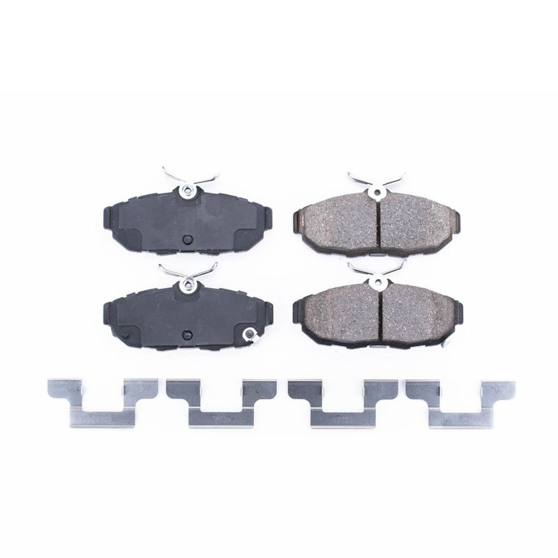 PowerStop Power Stop 11-14 Ford Mustang Rear Z17 Evolution Ceramic Brake Pads w/Hardware