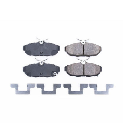 PowerStop Power Stop 11-14 Ford Mustang Rear Z17 Evolution Ceramic Brake Pads w/Hardware