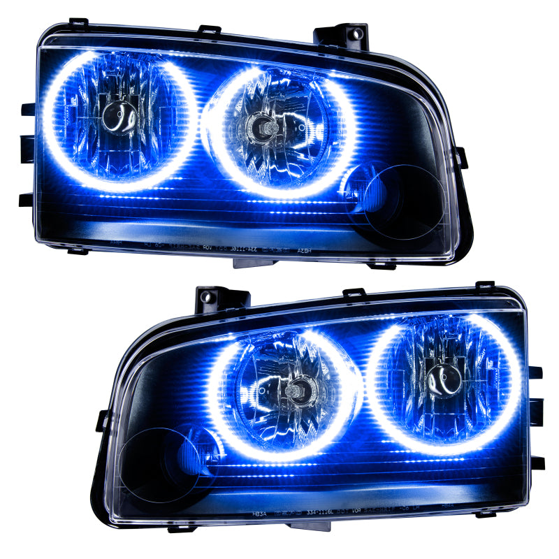 ORACLE Lighting Oracle 05-10 Dodge Charger LED Headlight Halo Kit - Blue