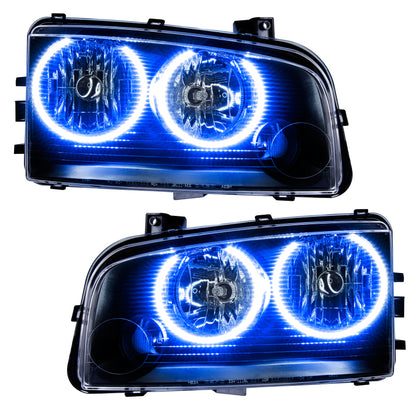 ORACLE Lighting Oracle 05-10 Dodge Charger LED Headlight Halo Kit - Blue