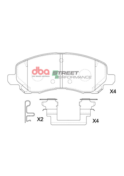 DBA 11-14 Chrysler 200 SP Performance Front Brake Pads
