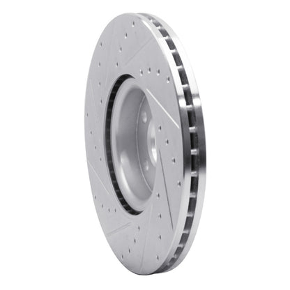 R1 Concepts R1 16-17 Volvo XC60 Front Right Drilled & Slotted Silver Brake Rotor