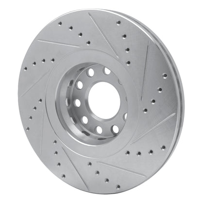 R1 Concepts R1 02-05 Volkswagen Passat (USA/Canada) Front Left Drilled & Slotted Silver Brake Rotor