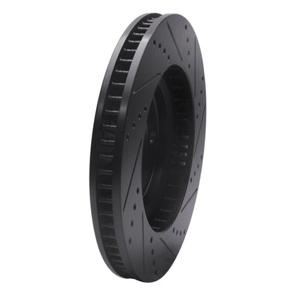 R1 Concepts R1 97-05 Buick Park Avenue Front Left Drilled & Slotted Black Brake Rotor