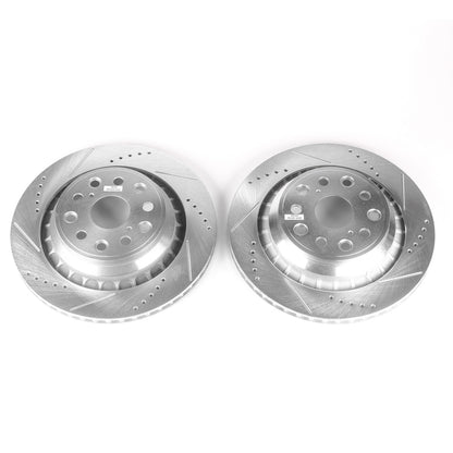 PowerStop Power Stop 07-17 Lexus LS460 Rear Evolution Drilled & Slotted Rotors - Pair