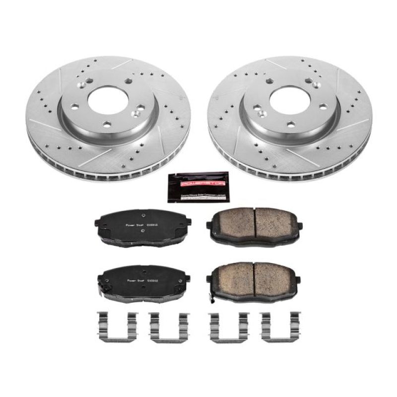 PowerStop Power Stop 10-13 Kia Forte Front Z23 Evolution Sport Brake Kit