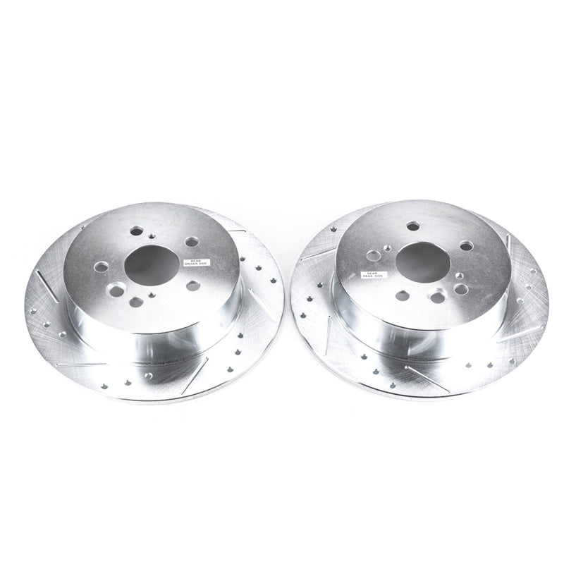 PowerStop Power Stop 04-05 Toyota RAV4 Rear Evolution Drilled & Slotted Rotors - Pair