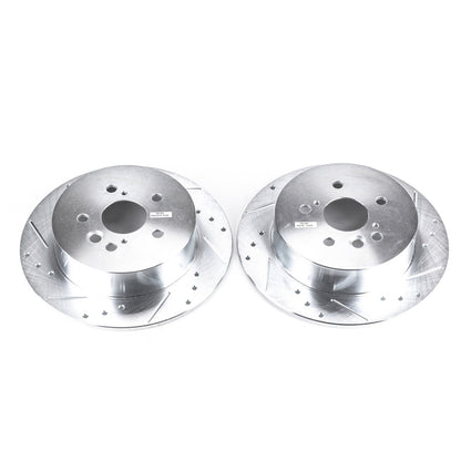PowerStop Power Stop 04-05 Toyota RAV4 Rear Evolution Drilled & Slotted Rotors - Pair