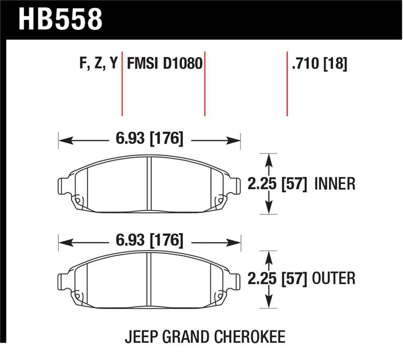 Hawk Performance Hawk HPS Street Brake Pads