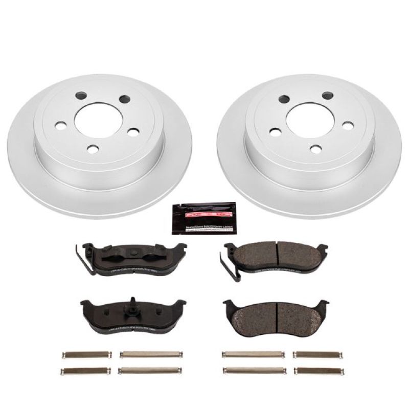 PowerStop Power Stop 03-07 Jeep Liberty Rear Z17 Evolution Geomet Coated Brake Kit