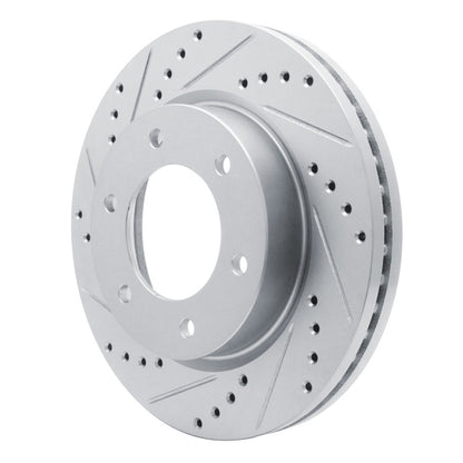 R1 Concepts R1 19-25 Ford BRONCO Front Left Drilled & Slotted Silver Brake Rotor
